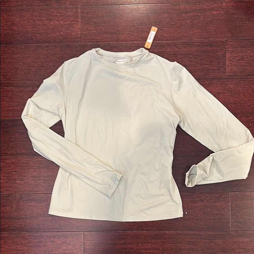 Women's Cream Long Sleeve Top